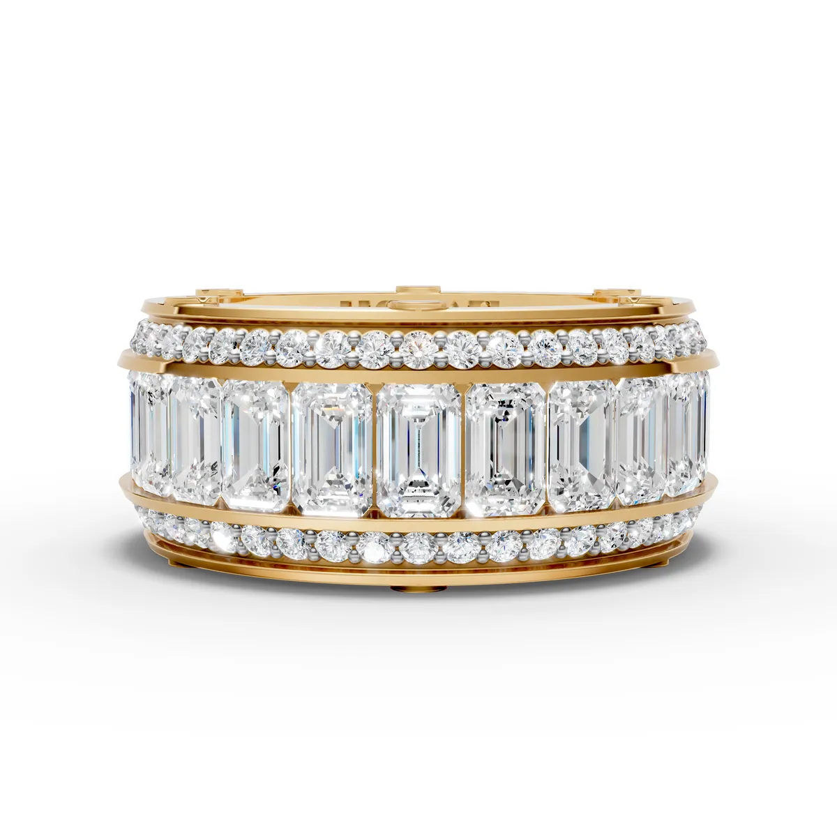 Emerald Cut Diamond Band Ring